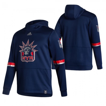 New York Rangers Blank 2020-21 Reverse Retro Chandails à capuchon - Homme